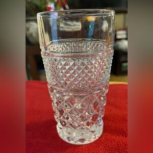 Crystal Anchor Hocking Wexford Iced Tea Glass -5.5” tall -only have 1 left